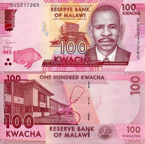 Malawi 100 Kwacha 2020 r. UNC
