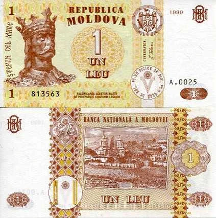 Mołdawia 1 Lei 2010 r. UNC