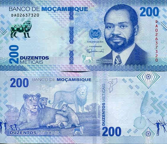 Mozambik 200 Meticais 2024 r. UNC