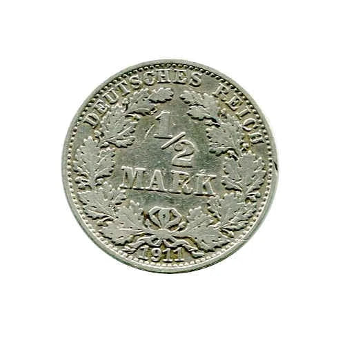 Niemcy 1/2 Marka 1911 r. A
