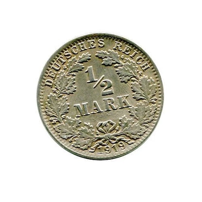 Niemcy 1/2 Marka 1919 r. J