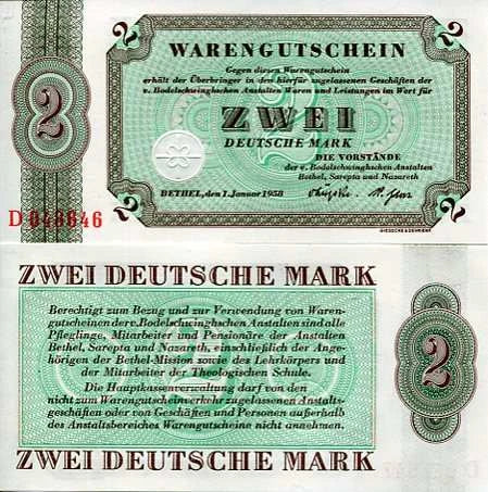 Niemcy 2 Deutsche Mark 1958 r. UNC