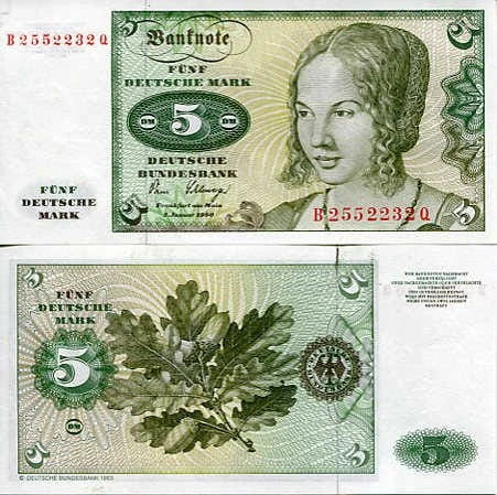 Niemcy RFN 5 Marek 1980 r. UNC