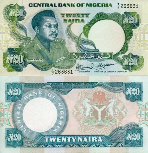 Nigeria 20 Naira 1993 r. UNC