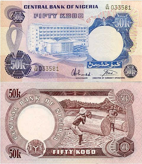 Nigeria 50 Kobo 1973 r. UNC