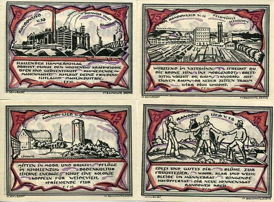 Notgeldy Szczecin Stettin 1921 r. Randow