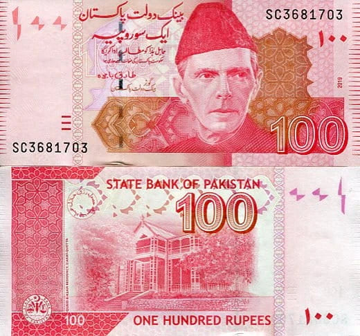 Pakistan 100 Rupii 2019 r. UNC