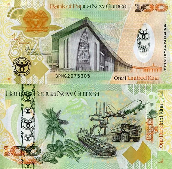 Papua Nowa Gwinea 100 Kina 2008 r. UNC