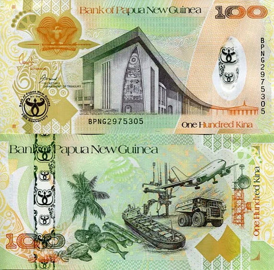 Papua Nowa Gwinea 100 Kina 2008 r. UNC