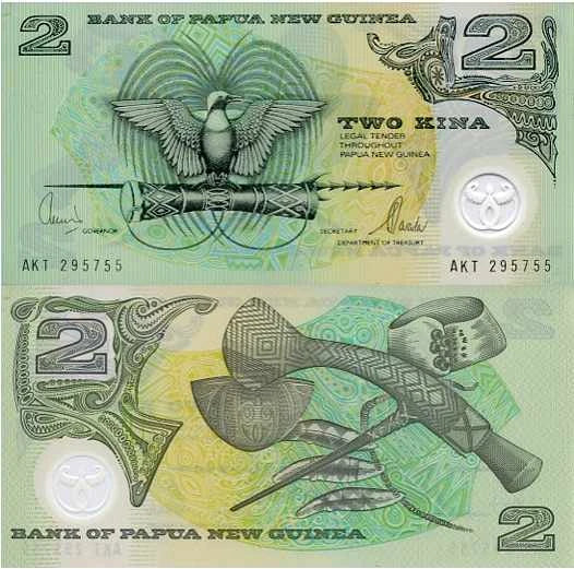 Papua Nowa Gwinea 2 Kina 2002 r. Polimer UNC