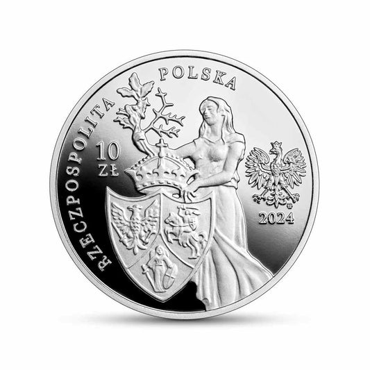 Polska 10 zł Ag 160. rocznica śmierci Romualda Traugutta 2024 r.