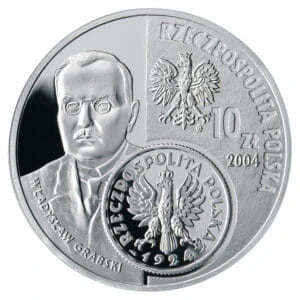 Polska 10 zł Ag Dzieje złotego 1 zł z 1924 r. Żniwiarka 2004 r.