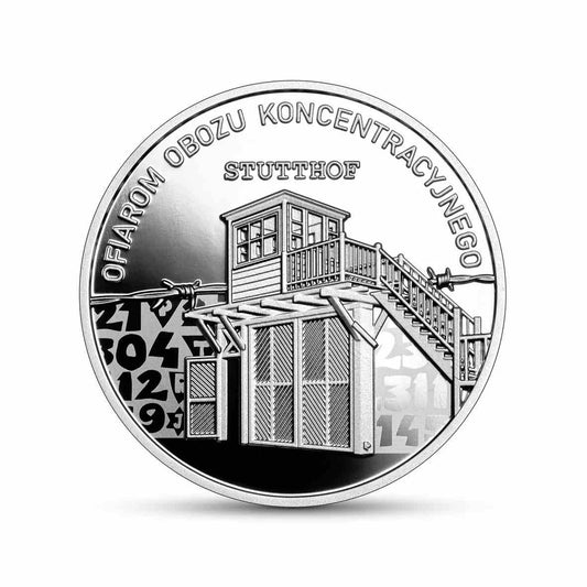 Polska 10 zł Ag Ofiarom obozu koncentracyjnego Stutthof 2024 r.