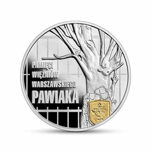 Polska 10 zł Ag Pamięci więźniów warszawskiego Pawiaka 2024 r.