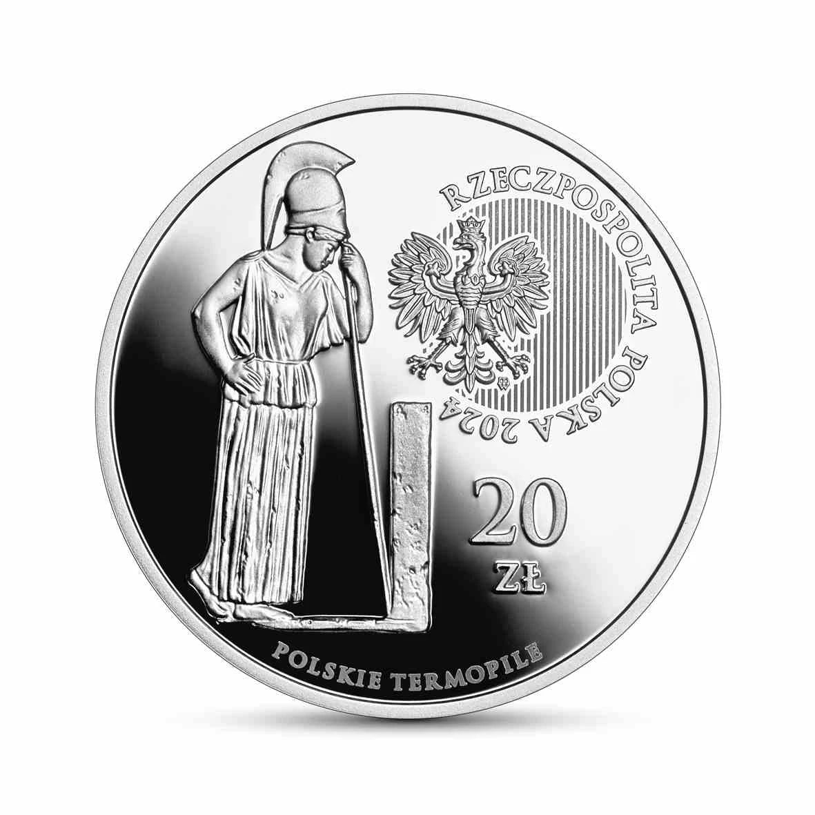 Polska 20 zł Ag Polskie Termopile – Głogów 2024 r.
