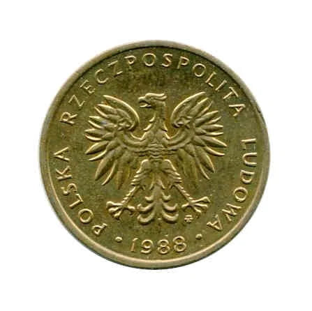 Polska 5 Złotych 1988 r.
