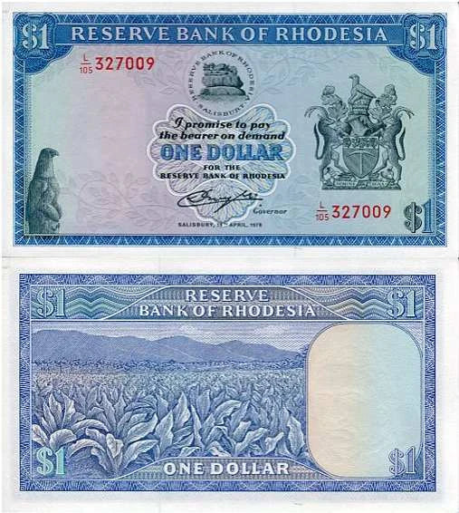 Rodezja 1 Dollar 1978 r. UNC
