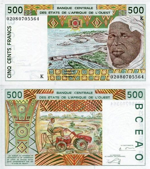 Senegal 500 Francs 1991 r. UNC