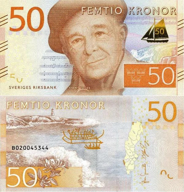 Szwecja 50 Koron 2015 r. UNC