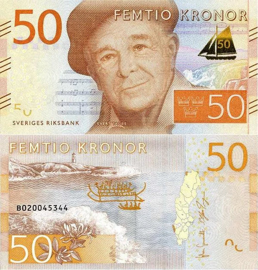Szwecja 50 Koron 2015 r. UNC