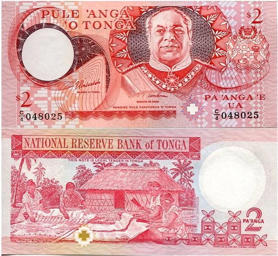 Tonga 2 Paanga 1995 r. UNC