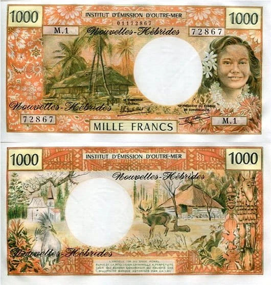 Vanuatu 1000 Francs 1980 r. UNC