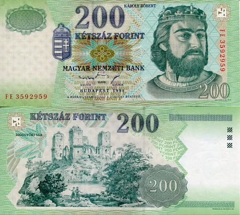 Węgry 200 Forint 1998 r. UNC