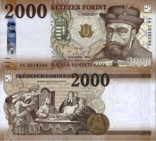 Węgry 2000 Forint 2020 r. UNC