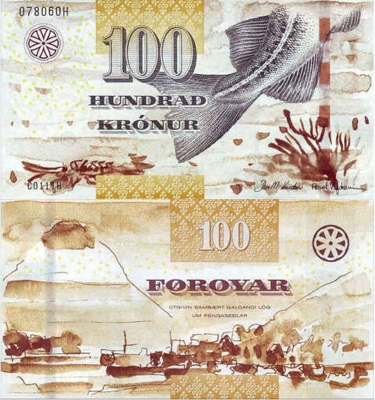 Wyspy Owcze 100 Koron 2011 r. UNC