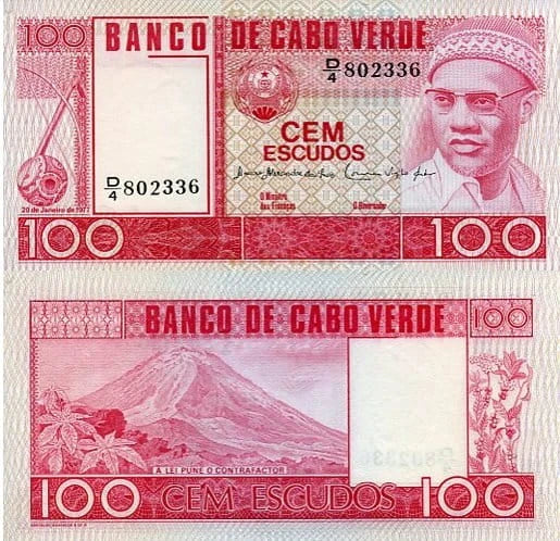 Wyspy Zielonego Przylądka 100 Escudos 1977 r. UNC